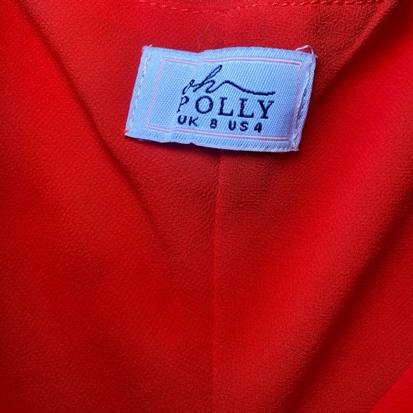 Oh Polly Red Mini Dress - Size 4 - Picture 4 of 4